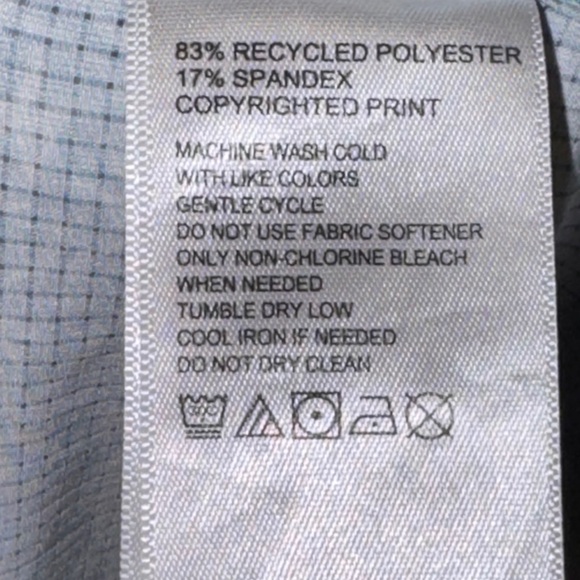 Tommy Bahama Teal Patterned Casual Shirt - Picture 8 of 8